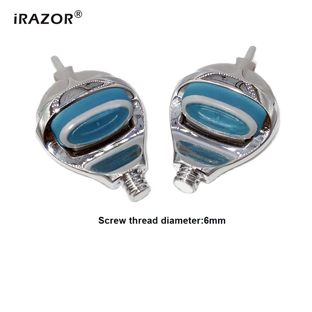 IRAZOR 5 couches Fusion sécurité tête de rasoir connecteur bricolage manuel F5 lames adaptateur Chrome argent filetage diamètre 6mm