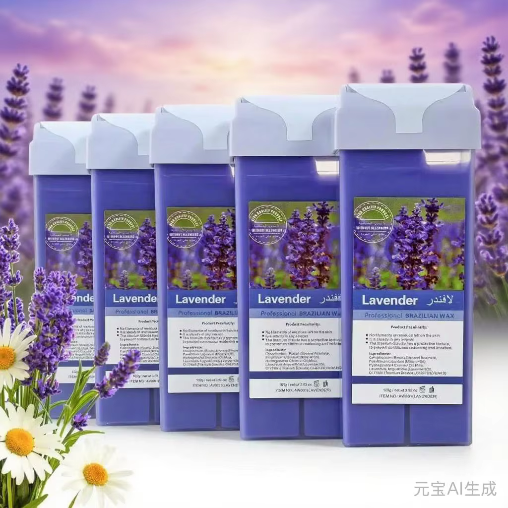 Cire à épiler Roll-on Rose Aloe – Recharge pour épilation indolore – Cartouche