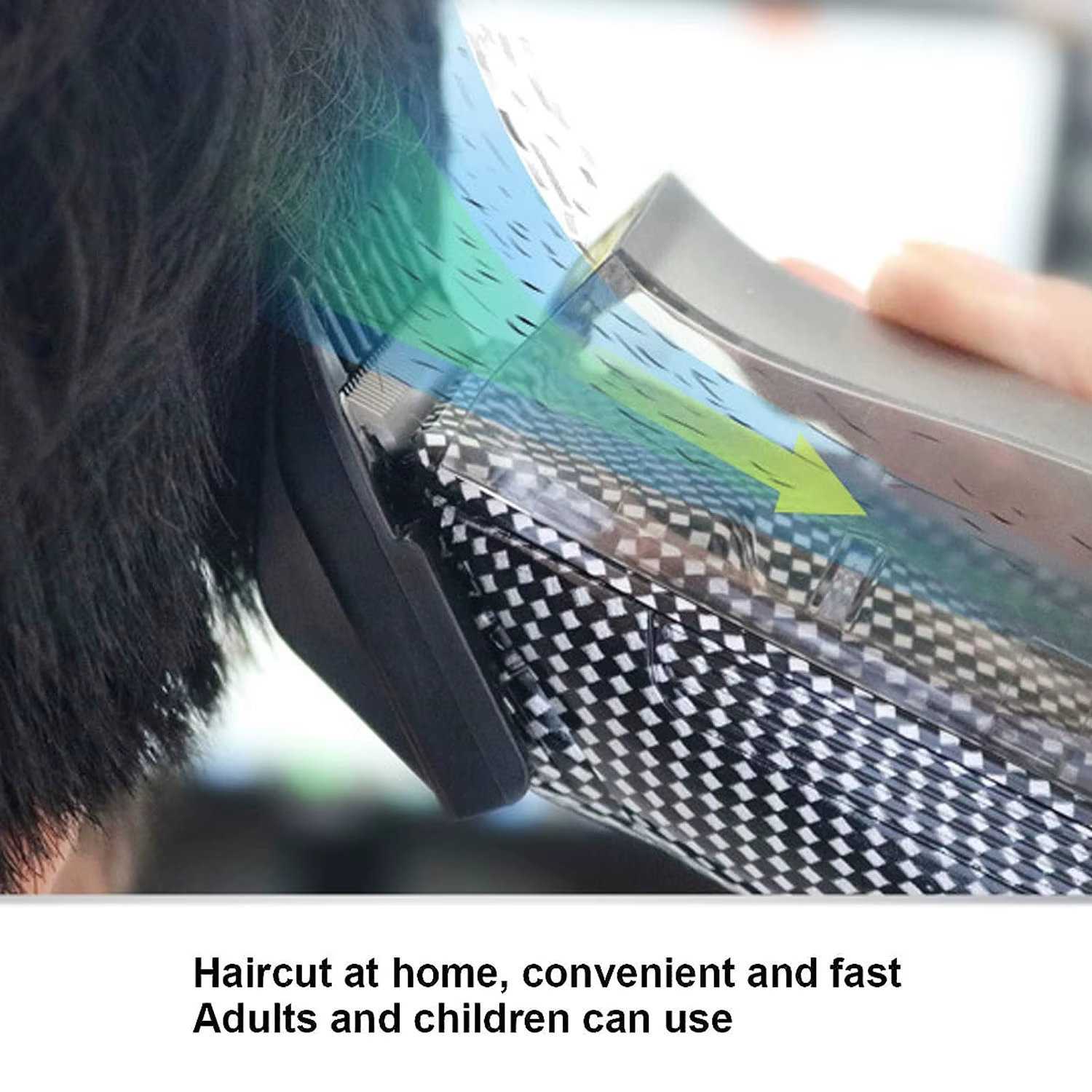 Tondeuse à cheveux électrique à aspiration automatique pour hommes