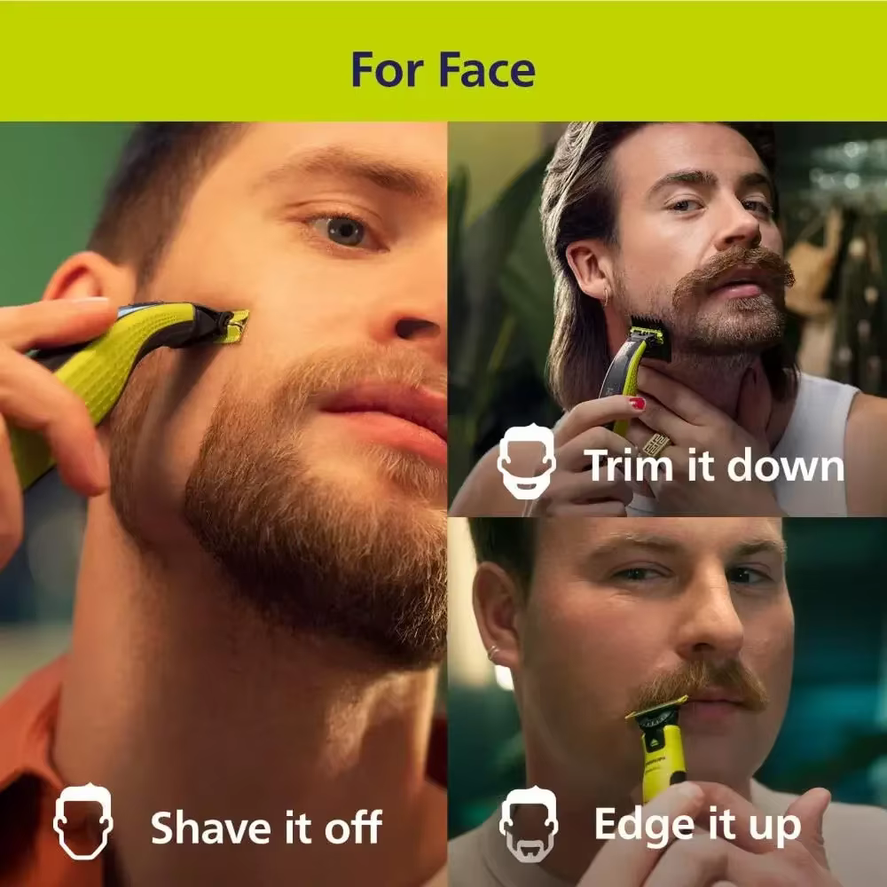 Tondeuse à barbe électrique hybride pour hommes