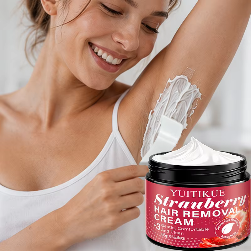 Crème dépilatoire à la fraise