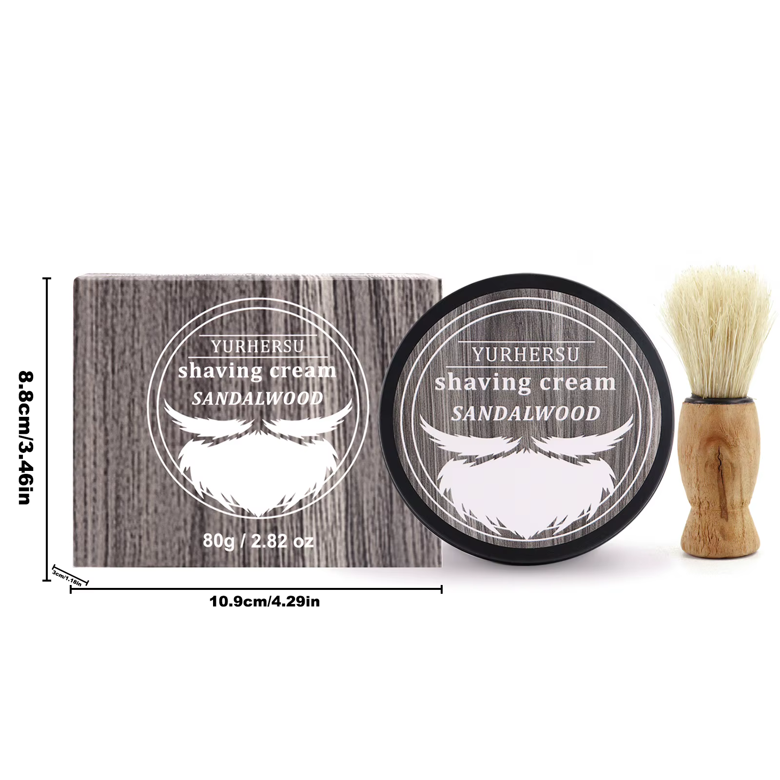 Savon à raser au bois de santal 80g