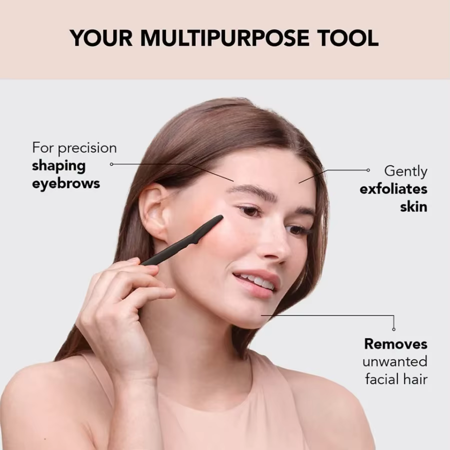 12/30/50 PCS Rasoir de Précision Portable pour Sourcils et Poils du Visage