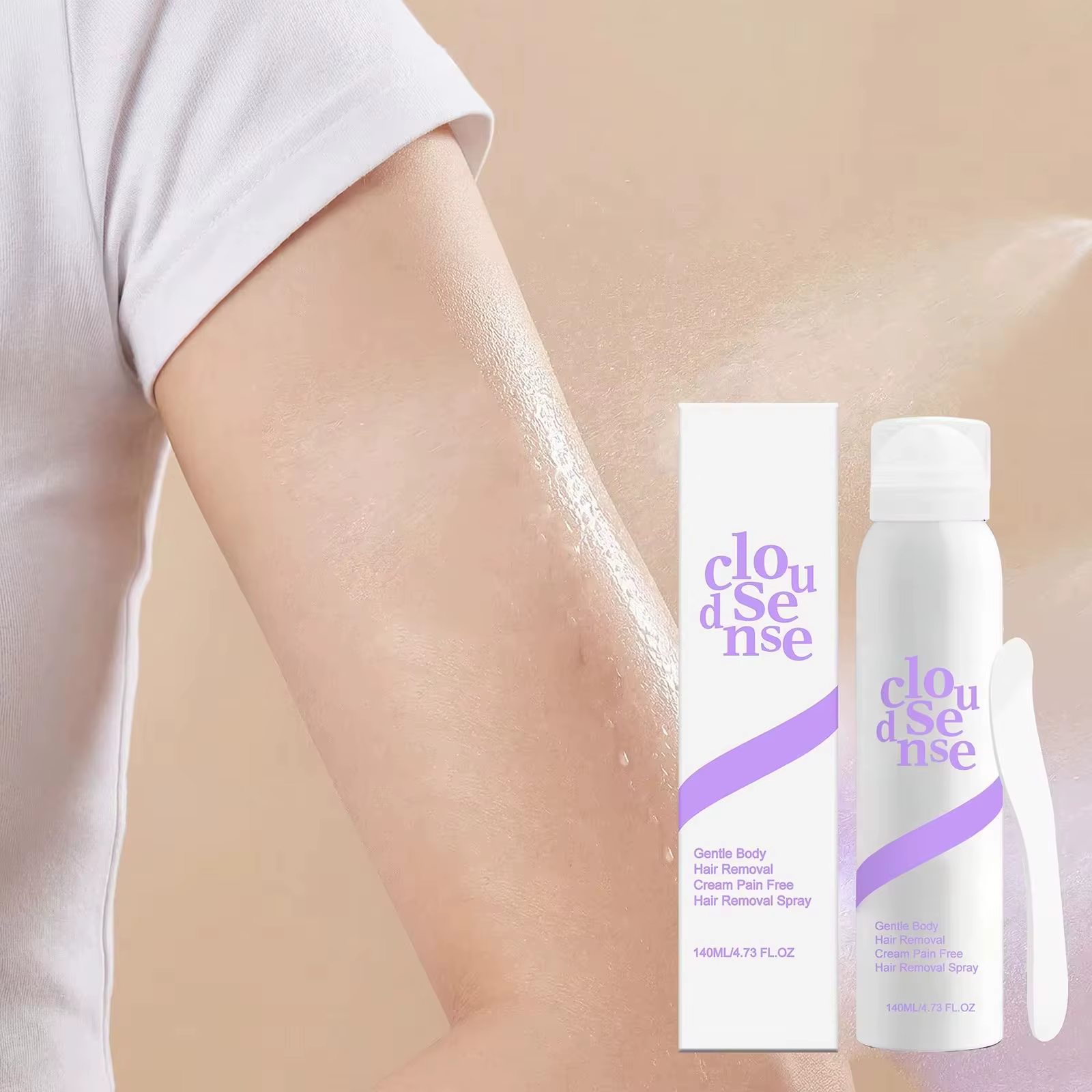 Spray dépilatoire corps entier apaisant rougeurs