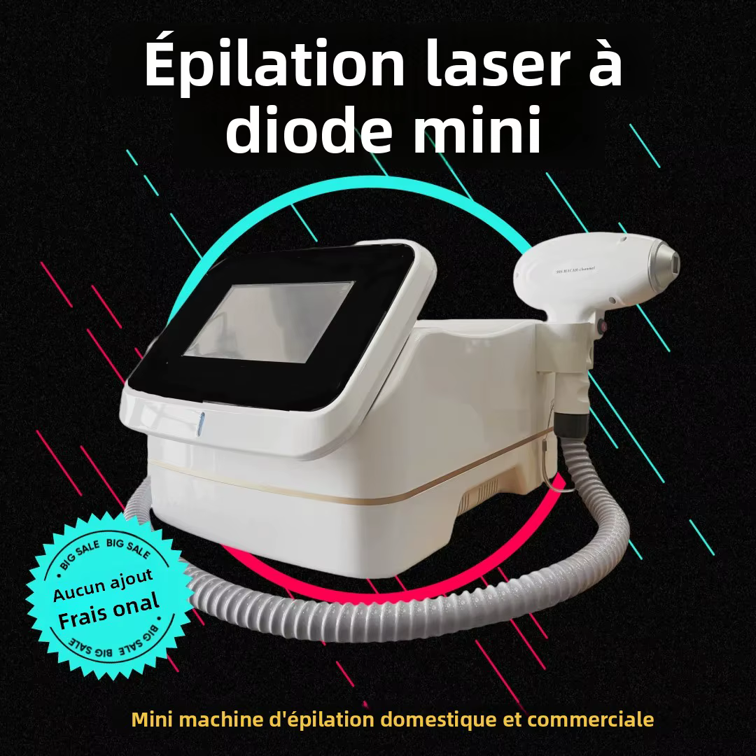 Mini Épilateur Laser Diode 808 nm Ice Platinum 4000W pour Épilation et Rajeunissement Cutané avec Réservoir d'Eau Externe 2026