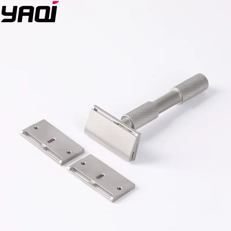 Rasoir de sécurité YAQI 2026 Aileron GEM Blade - Rasoir traditionnel à 3 plaques pour un rasage lisse et confortable