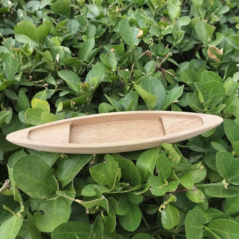 Modèle de canoë miniature en bois, bateau de pêche vintage, décoration artisanale rustique pour le bureau, la réception, la maison