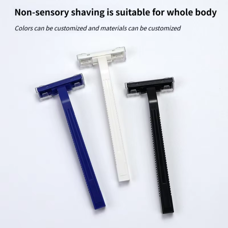 Rasoir jetable pour femmes, rasoir manuel hygiénique, 1 lame super tranchante avec tête peigne pour le visage, les jambes, les bras et la zone du bikini.