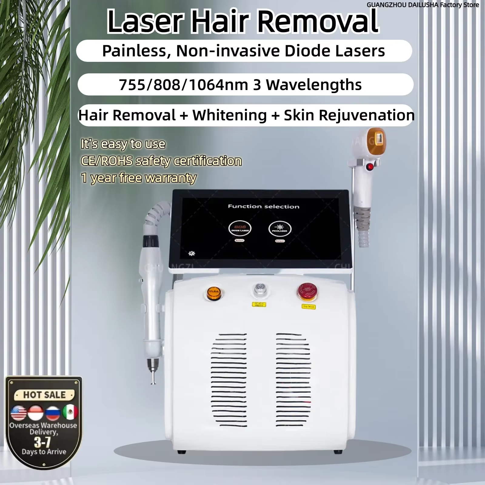 Épilation au laser diode