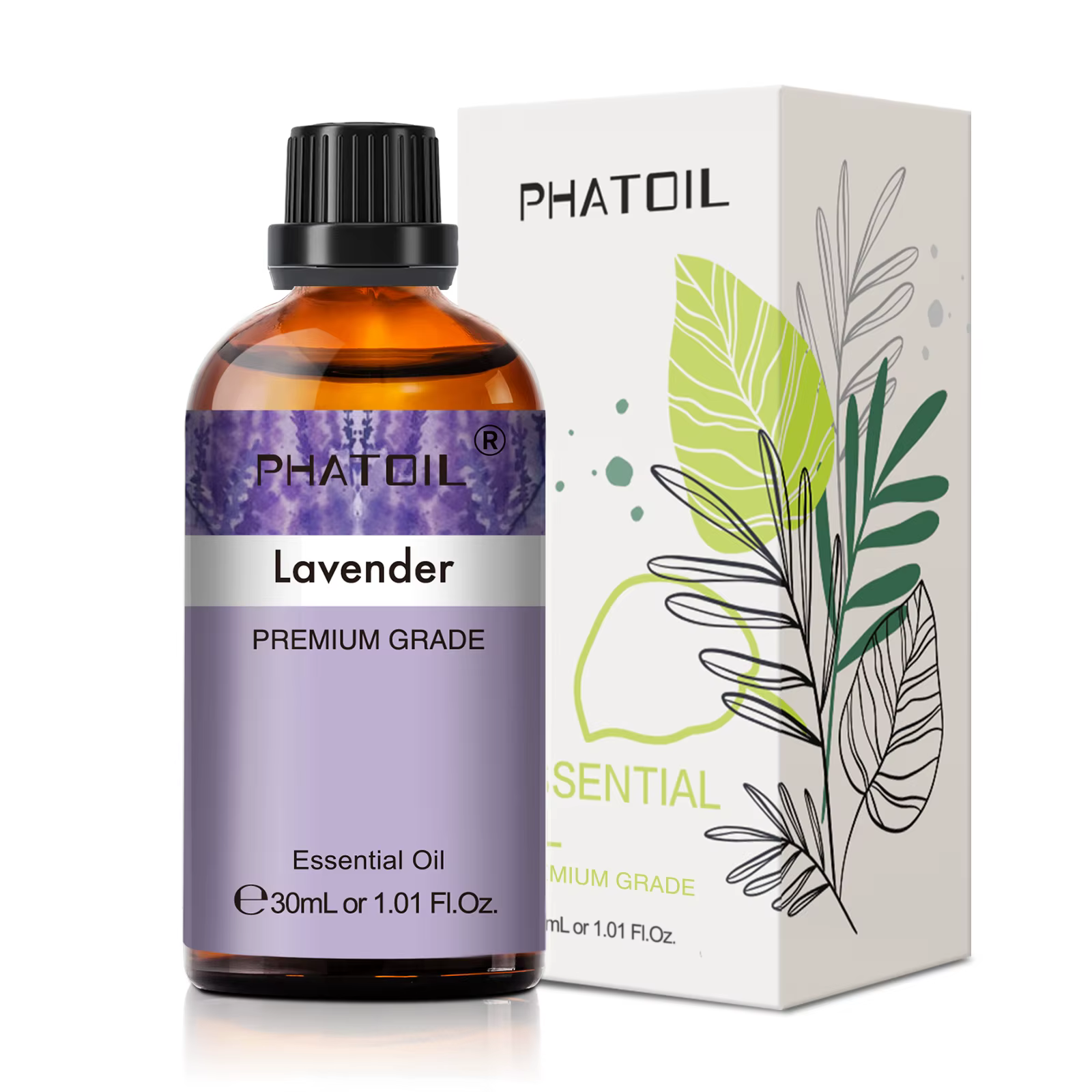 PHATOIL 1 pièces huile essentielle d'aromathérapie 30ml citron Eucalyptus lavande bergamote jasmin jiépro Rose vanille