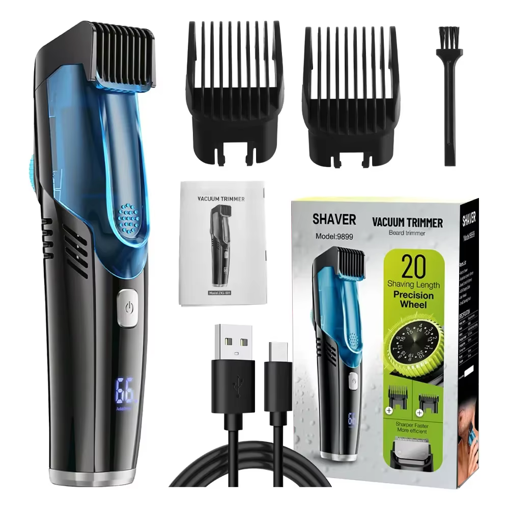 Tondeuse à barbe sous vide pour hommes