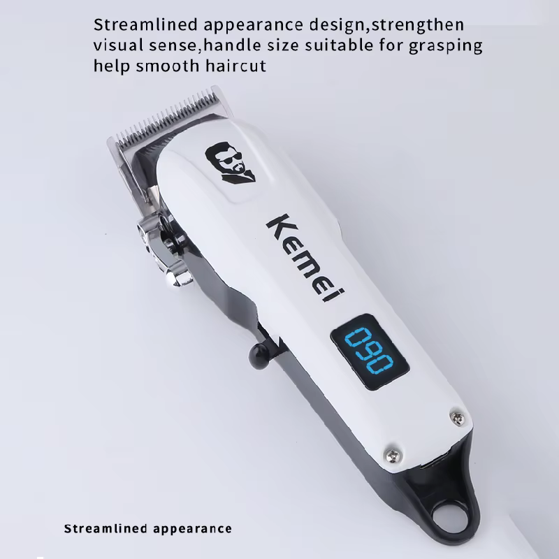 Kemei Mini puissant sans fil tondeuse à cheveux électrique professionnel barbier