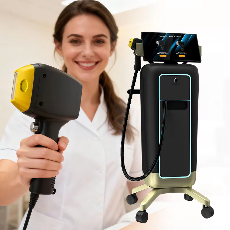 Machine d'épilation laser professionnelle 2-en-1 2026 808nm/755nm/940nm/1064nm : Épilation et élimination des pigments/tatouages