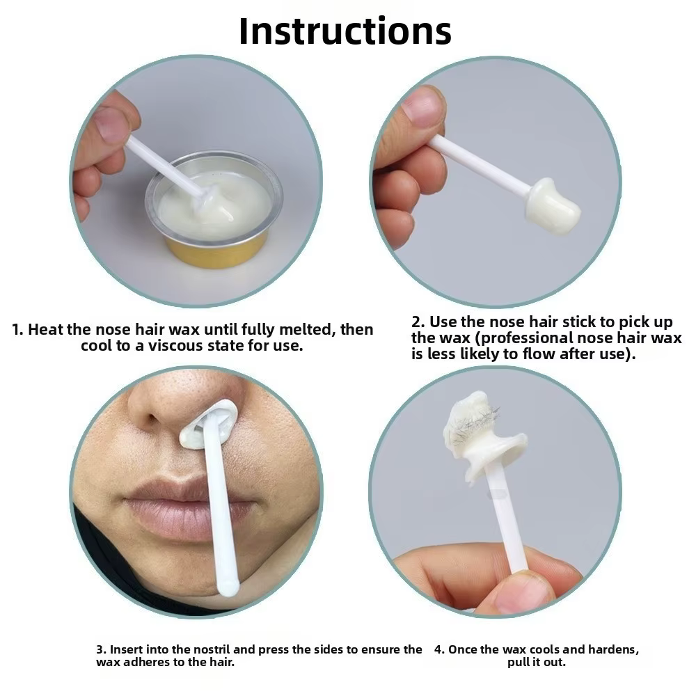 Kit de cire pour l'épilation du nez sans douleur