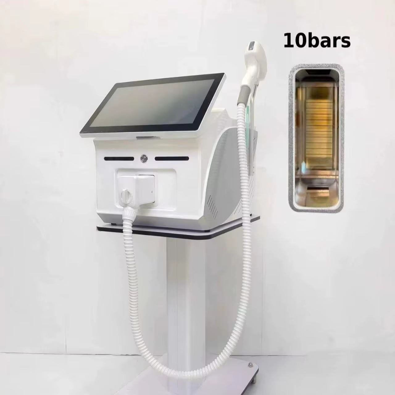 Dispositif portatif d'épilation indolore de Laser de Diode de titane de glace 4 vagues 808nm 755nm 940nm 1064nm modèle d'alexandrite 2025