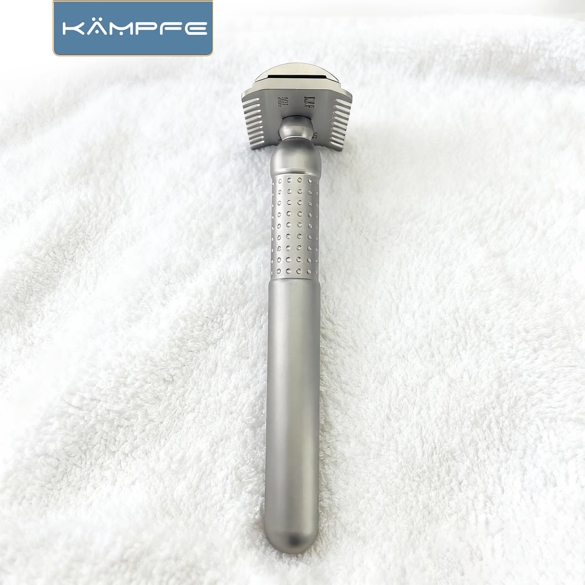 Rasoir de sécurité à double tranchant KAMPFE Premium en acier inoxydable 316L
