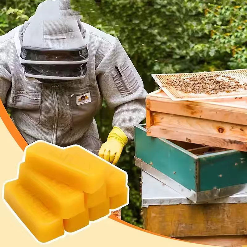 Blocs de cire d'abeille pure, matériau d'épilation de haute qualité, pour travaux manuels, fabrication de bougies, sans alimentation électrique, 4/8 pièces