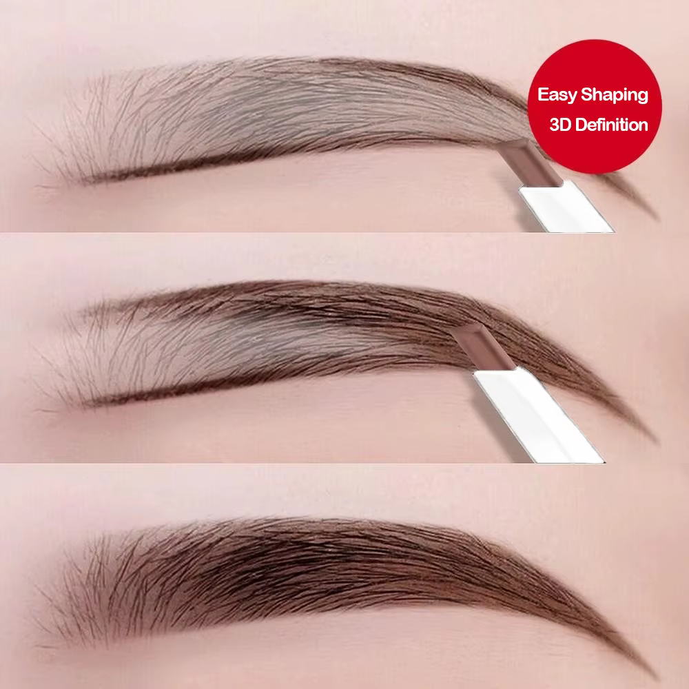 Crayon à sourcils double extrémité à tête fine – imperméable