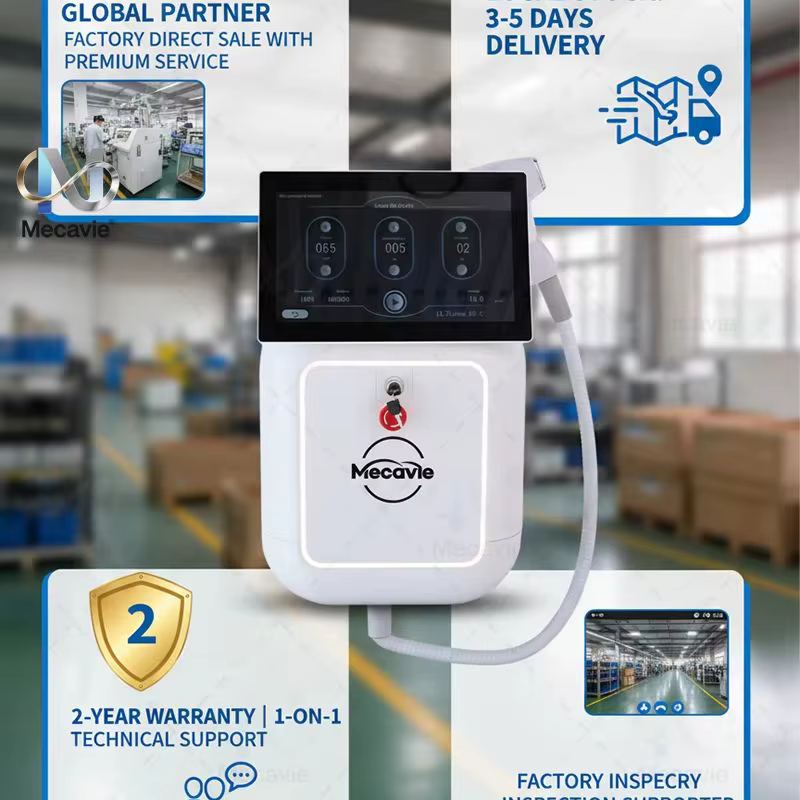Appareil professionnel d'épilation au laser à diode 4Waves avec technologie de refroidissement par glace