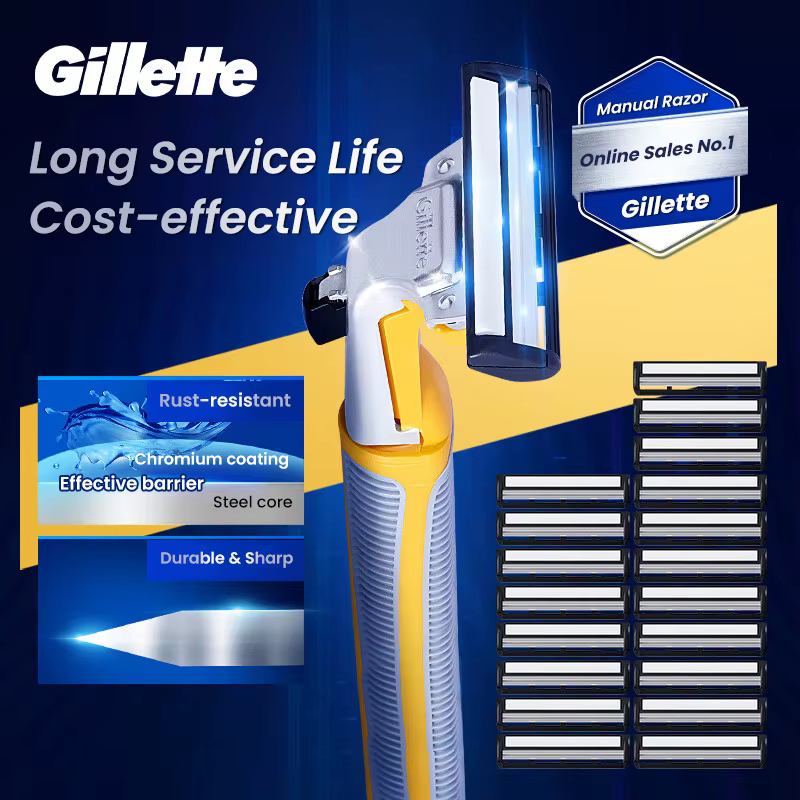 Gillette Razor Eagle Vector 2ème génération rasoir barbe rasage lavable