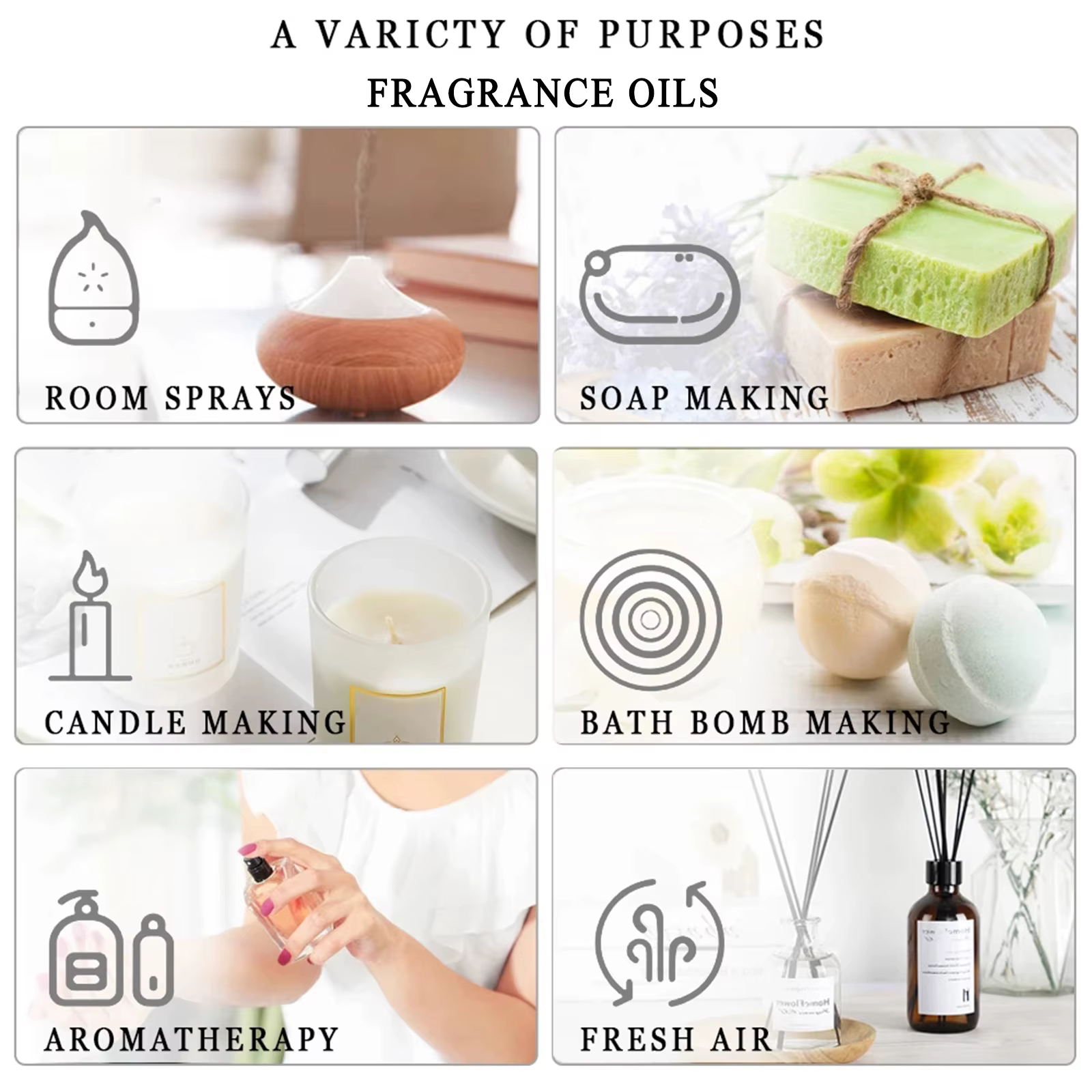 PHATOIL 1 pièces huile essentielle d'aromathérapie 30ml citron Eucalyptus lavande bergamote jasmin jiépro Rose vanille