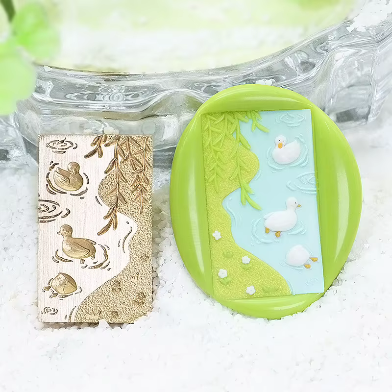 Tête de sceau de cire gaufrée série Garden, 1 pièce - Parfaite pour les lettres d'amour, les invitations, les cartes de vœux, le journalisation, le scrapbooking et les loisirs créatifs