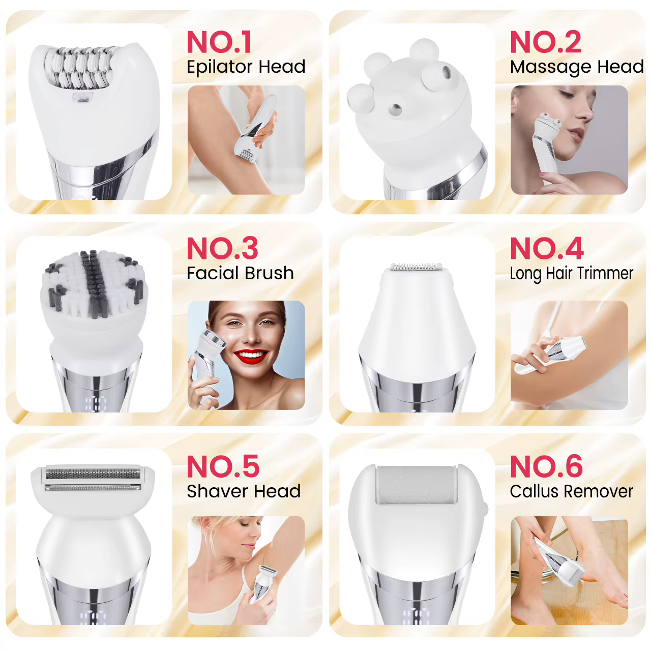 Épilateur Hatteker 5-en-1