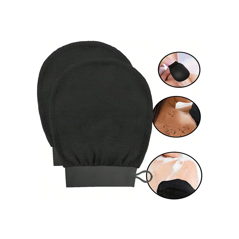 1/2 Paires de Gants Exfoliants pour la Douche, Gants de Gommage Corporel pour Femmes et Hommes, Gadget de Nettoyage Exfoliant