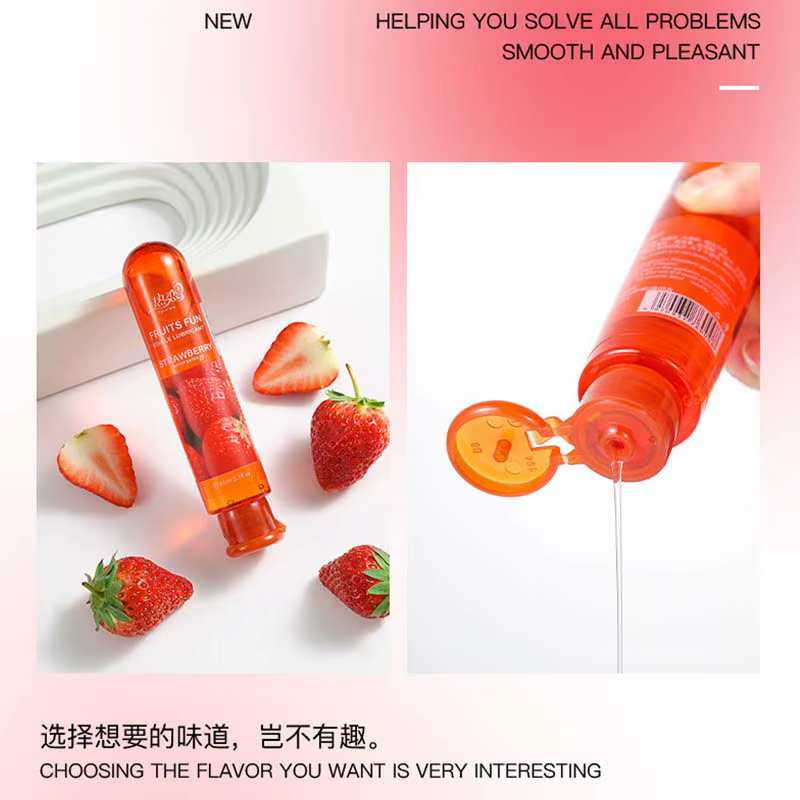 Lubrifiant fruité saveur de fraise lubrifiant lubrifiant sexuel lubrifiant à base d'eau sexe Oral sexe Anal Masturbation vagin orgasme Gel