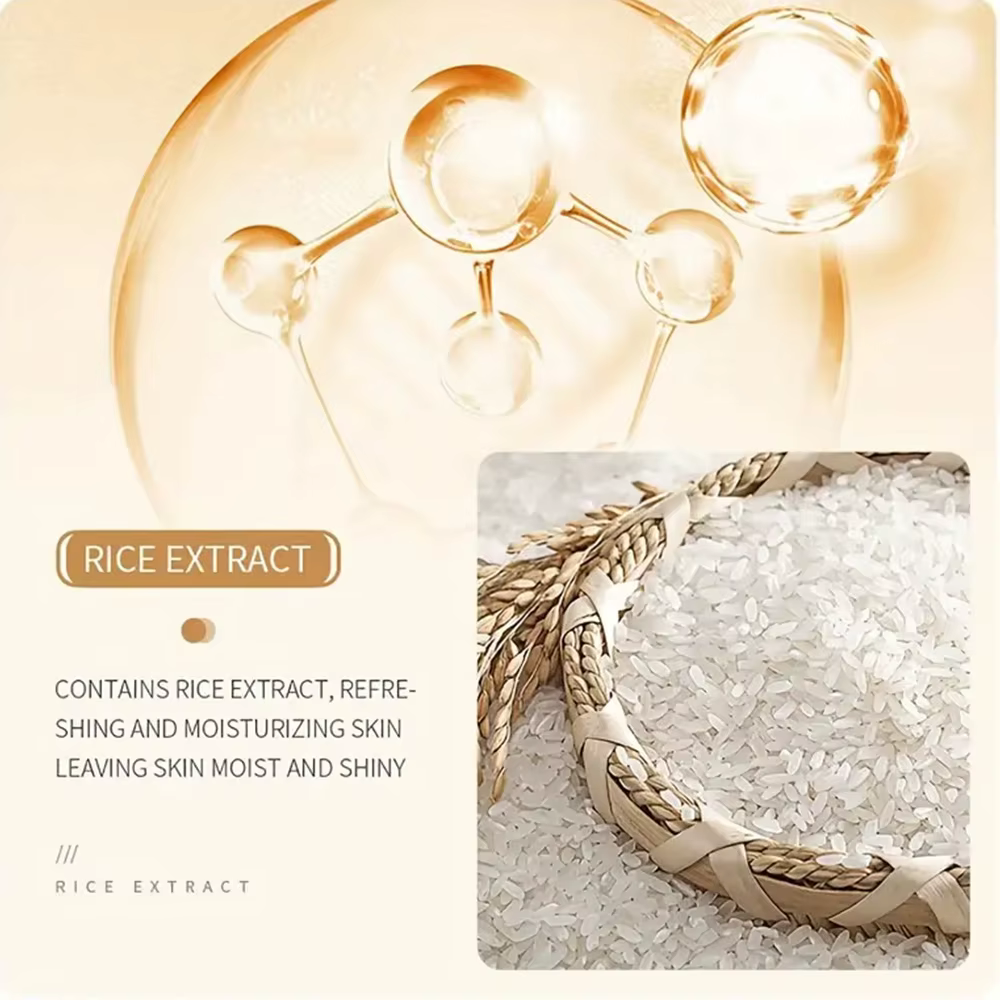 LGRAMER – Essence de riz pour le visage, ingrédients naturels, Absorption facile, réparation de la peau, éclaircit les taches, Anti-rides, Anti-âge