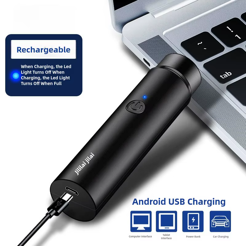 Rasoir électrique portable avec chargement USB pour homme