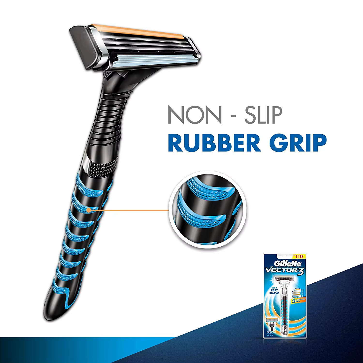 Gillette Vector 3 – lames de rasage pour hommes