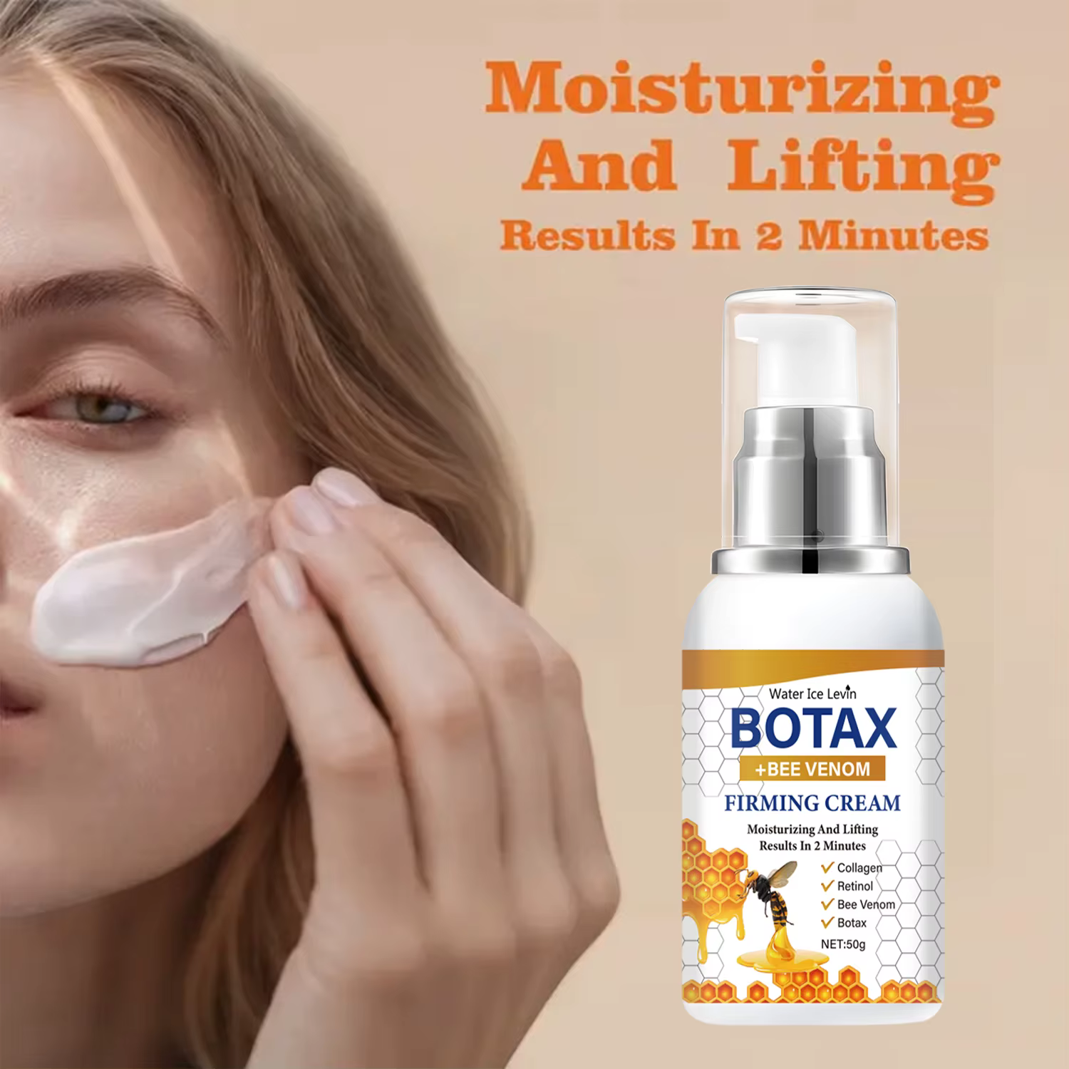 Crème raffermissante Botax au venin d'abeille et au rétinol – Lifting et hydratant de 2 minutes