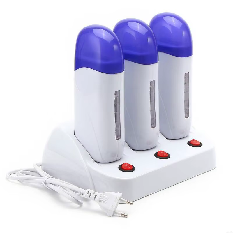 A0NC Roll-On Wax Chauffeur cheveux indolore Machine d'épilation électrique Épilatateur CARTRIDE HOT CHIE ROULEUR DEPILatoire