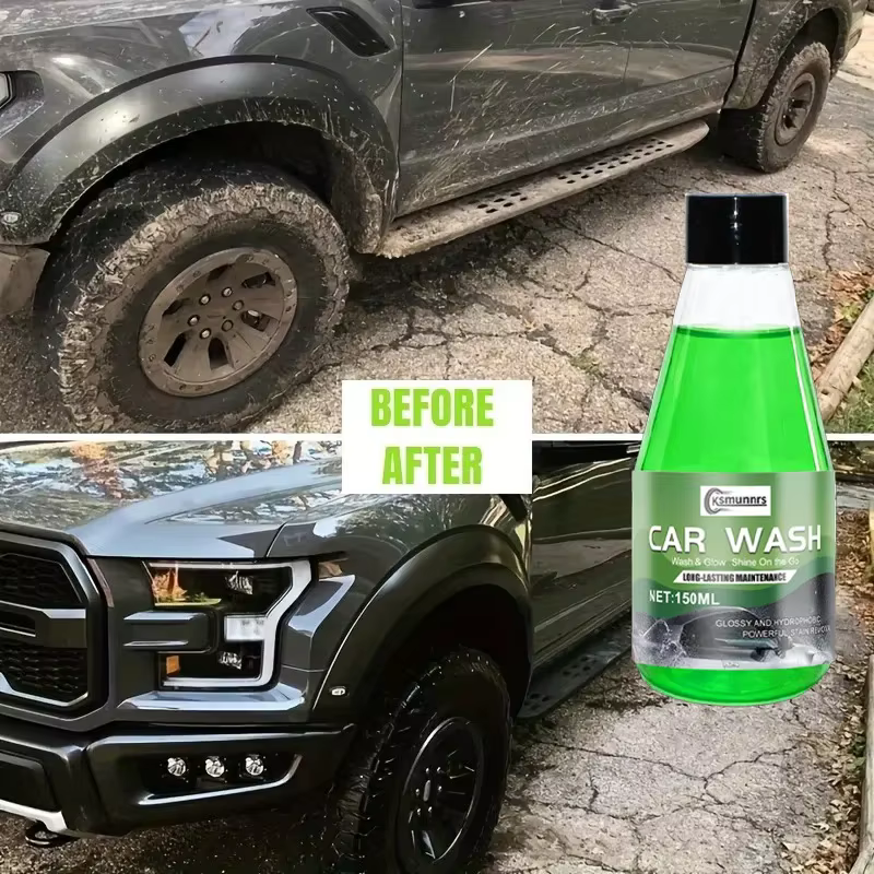 Cire de lavage auto haute mousse 150 ml, shampoing nettoyant pour voiture à mousse riche, nettoyage en profondeur, protection de la peinture, amélioration de la brillance et céramique