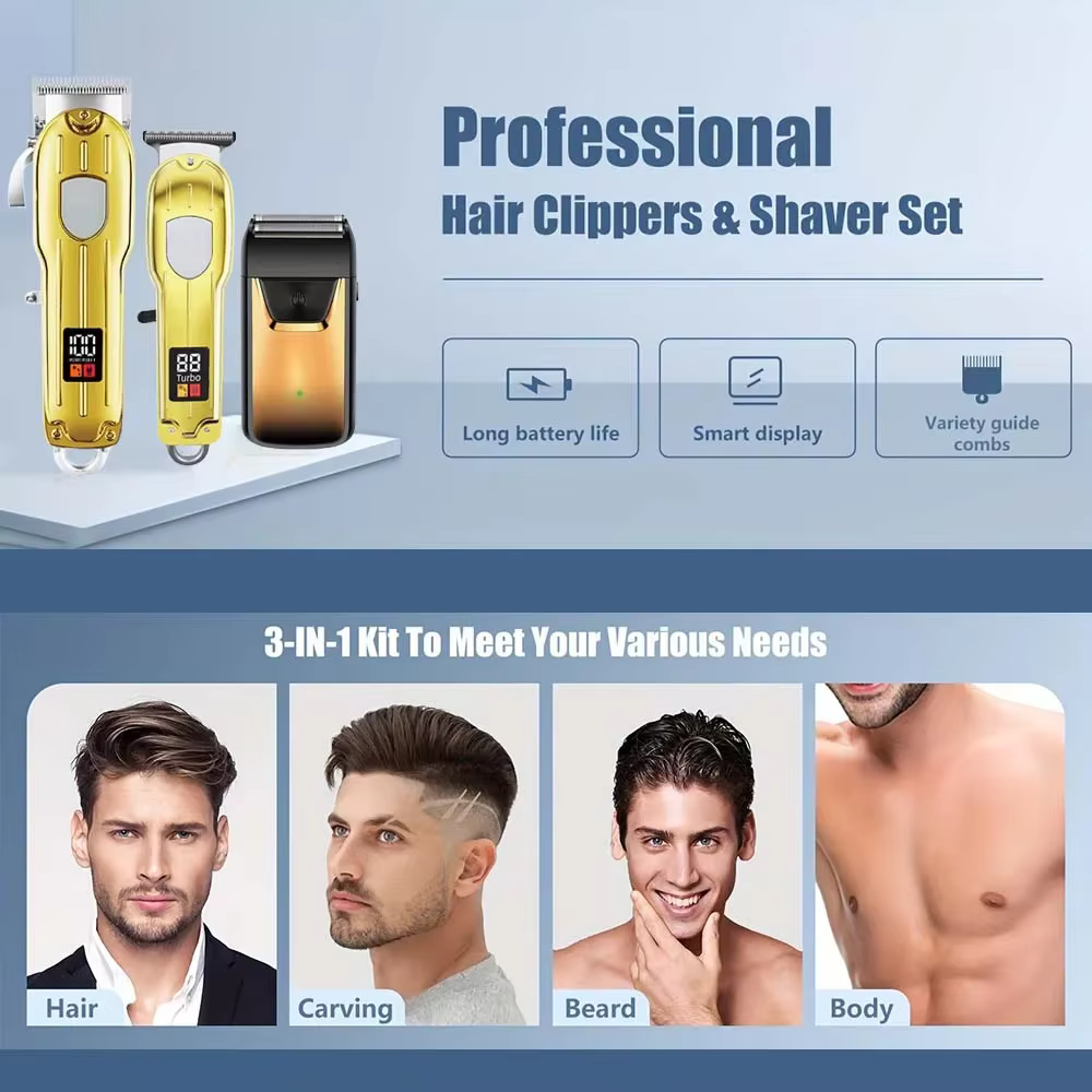 Tondeuses à cheveux 3 en 1 pour hommes