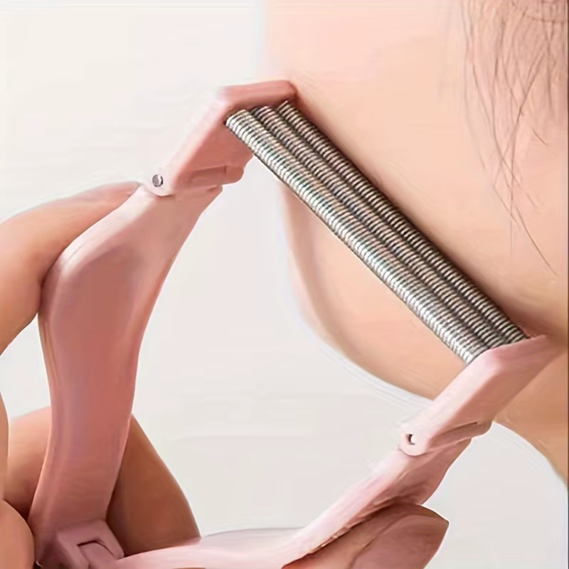 1 pièces épilateur Facial à main rouleau à ressort sûr femmes épilation du visage