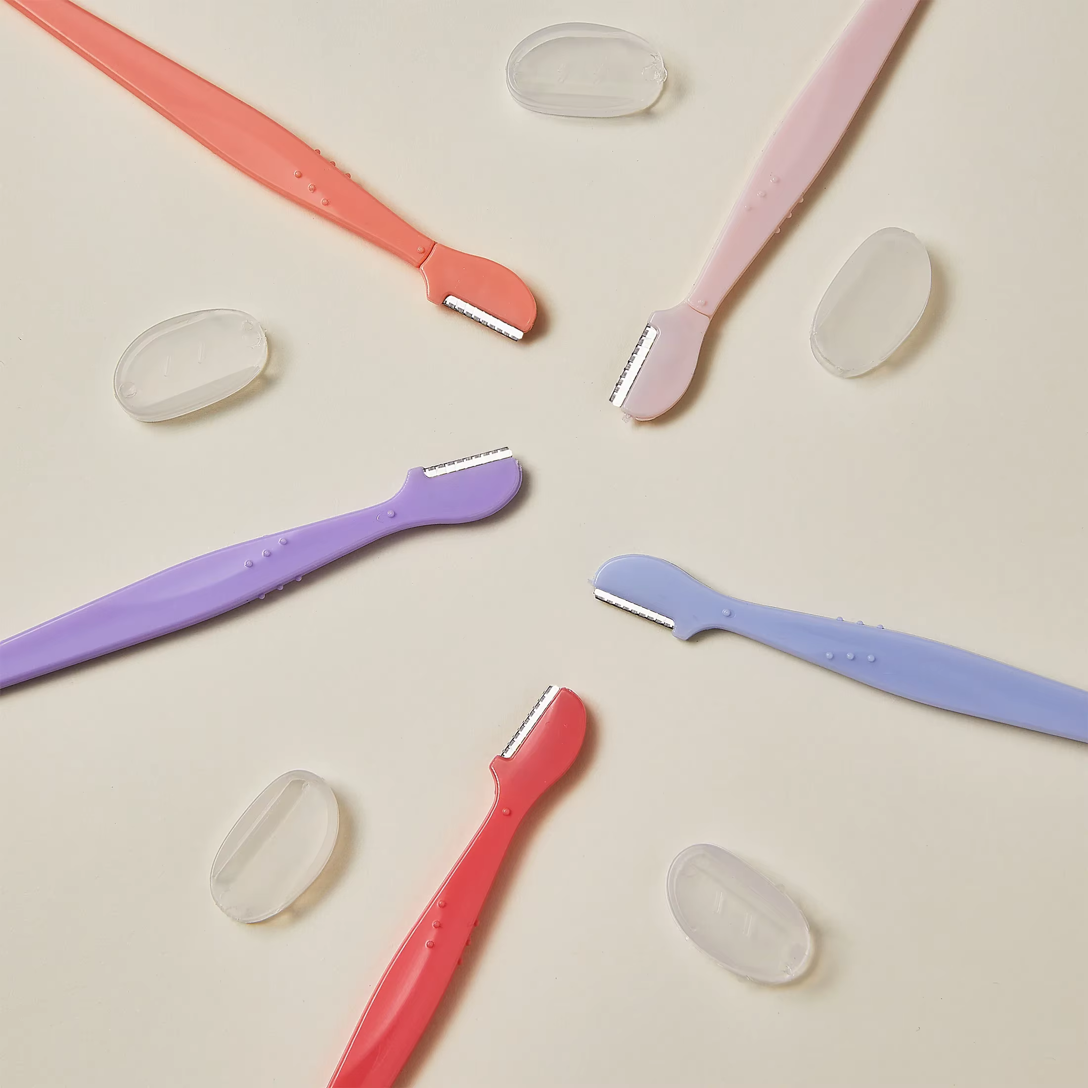 2/35 pièces Lames de rasoir portables pour sourcils et visage
