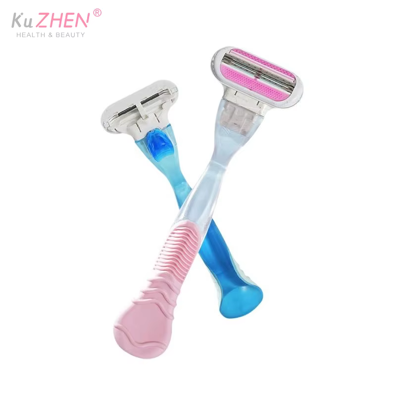 Rasoir corporel pour femme avec trois lames flottantes de précision et design résistant aux rayures