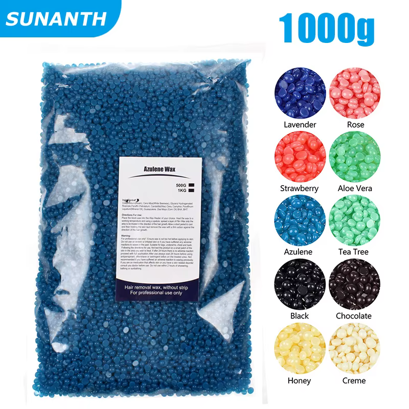 1000g Film chaud indolore perles de cire épilatoire haricots