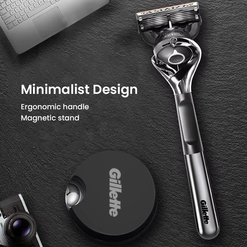 Gillette Fusion 5 ProGlide Razor Premium Edition Flex Ball Tech 5 couches lames ultra fines Machine à raser avec support Mangetic