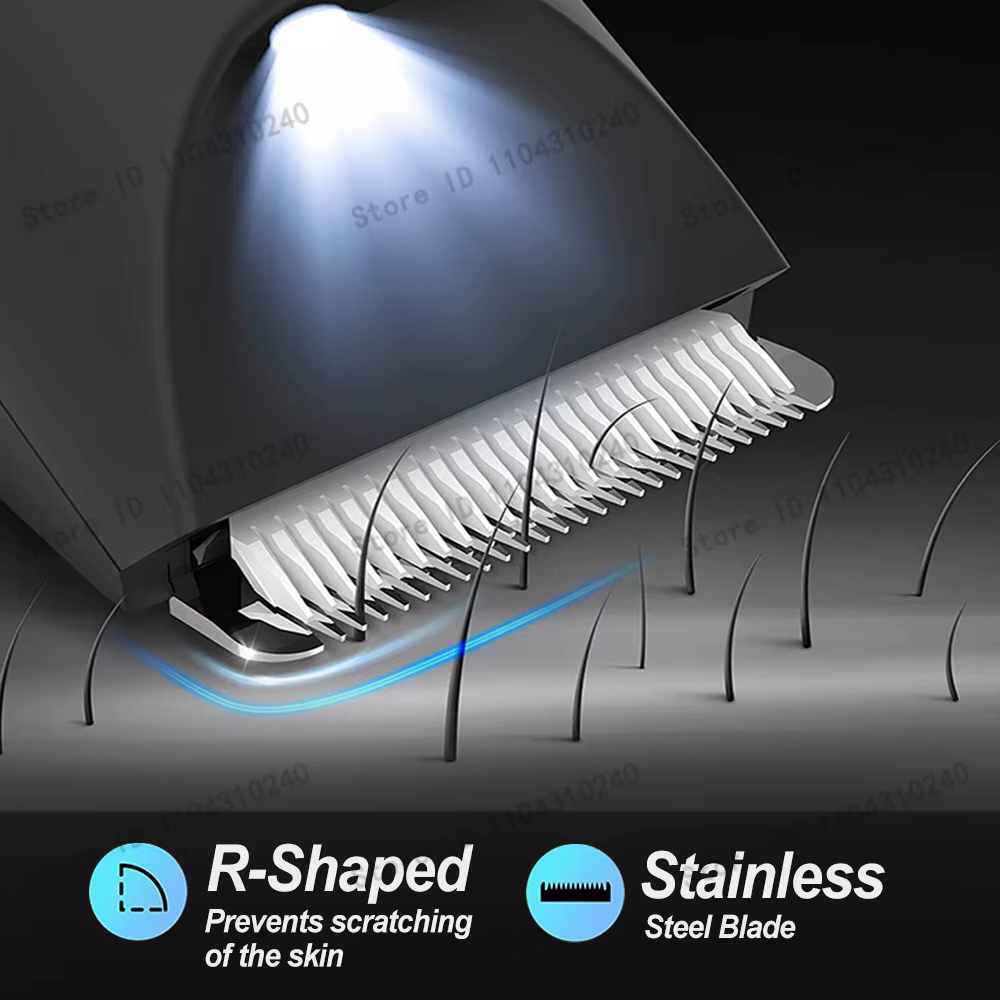 Tondeuse pour poils du corps et du pubis pour hommes et femmes, rasoir électrique indolore pour le corps et le bikini | Rasoir étanche rechargeable par type C
