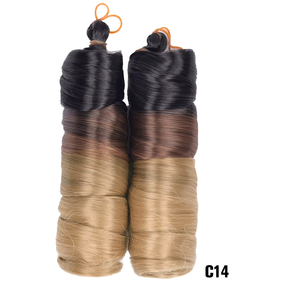 Extensions de cheveux tressés à boucles françaises, cheveux synthétiques, tresses à boucles en spirale, haute température, cheveux pré-étirés ombrés, adt Wave