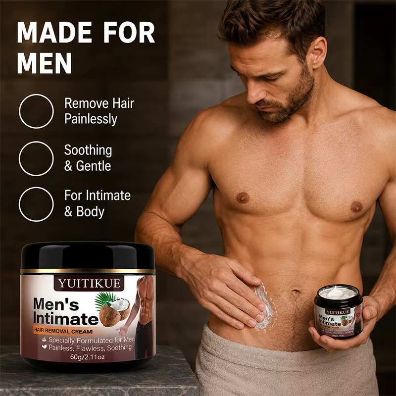 Crème dépilatoire indolore pour hommes