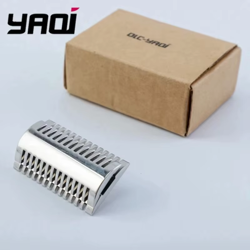 Tête de rasoir de sécurité en acier inoxydable 316 poli Yaqi - Finition Mellon