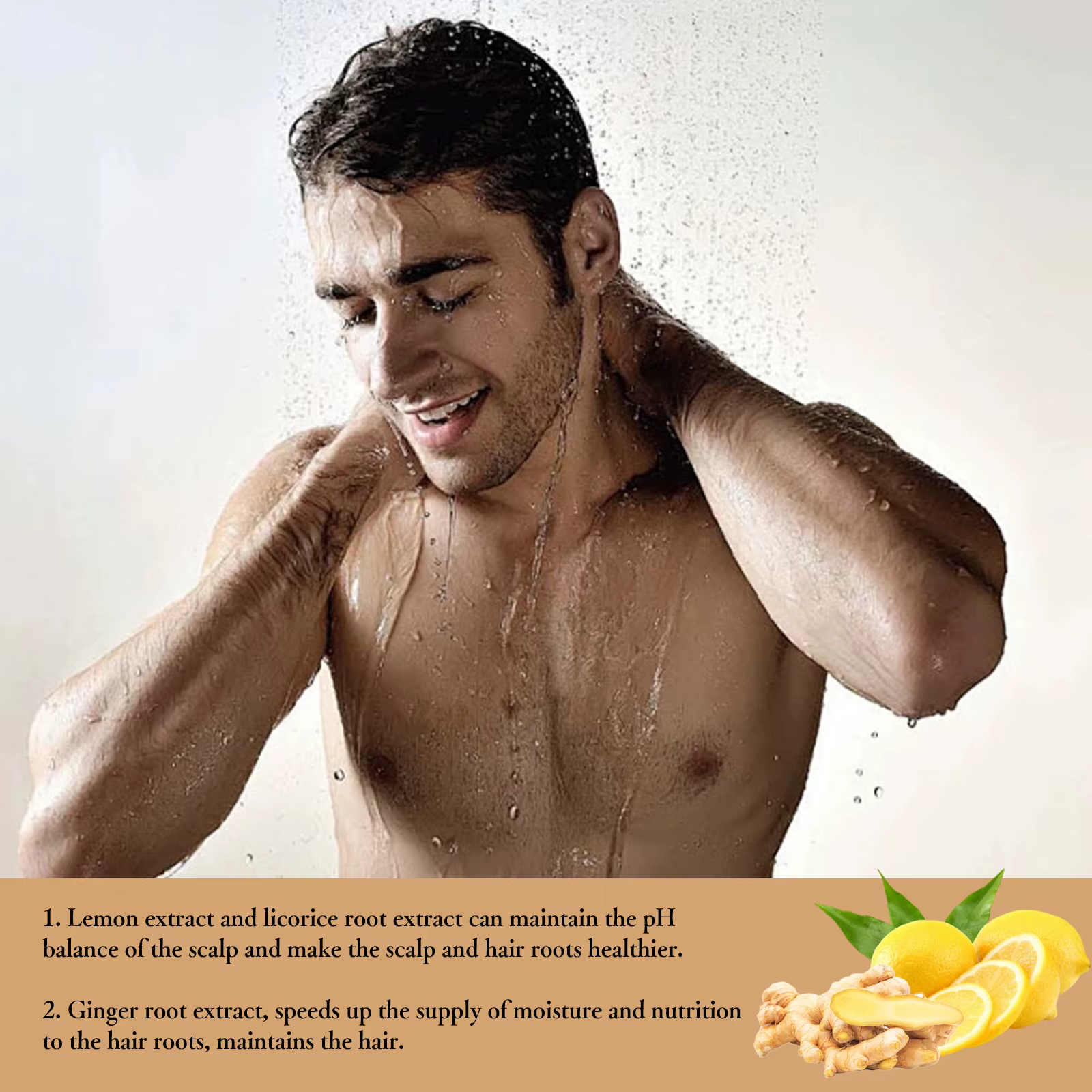 Shampoing pour la croissance des cheveux pour hommes