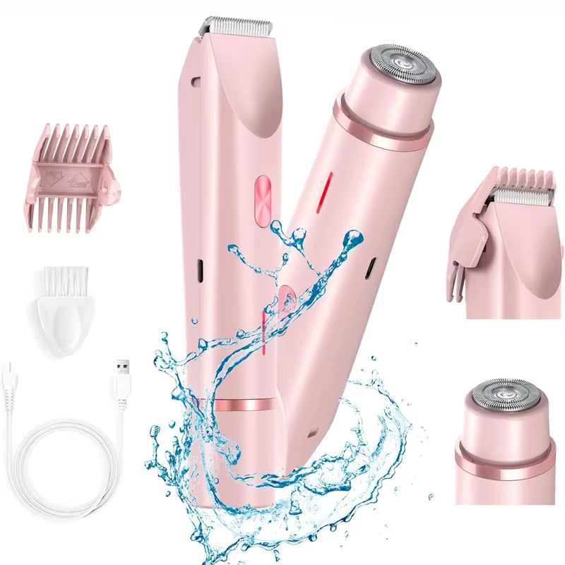 Épilateur électrique Double tête 2 en 1 pour jambe de Bikini
