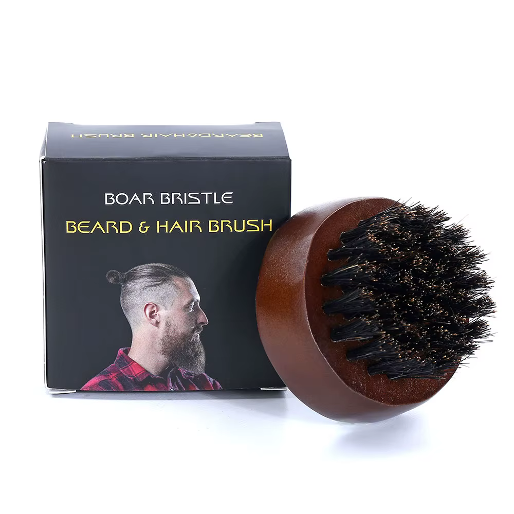 Brosse à barbe ronde pour hommes