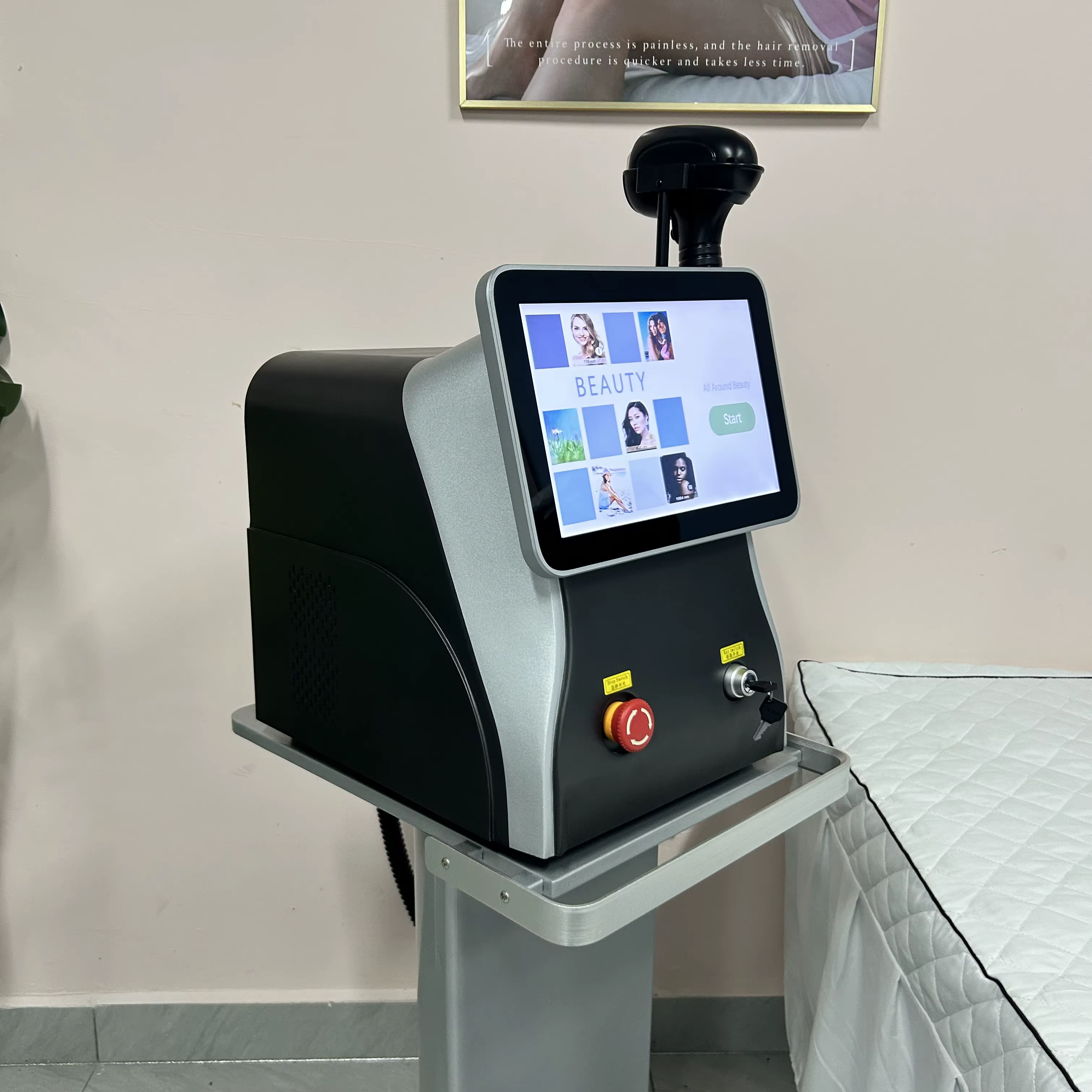 Machine d'épilation laser professionnelle 10 barres