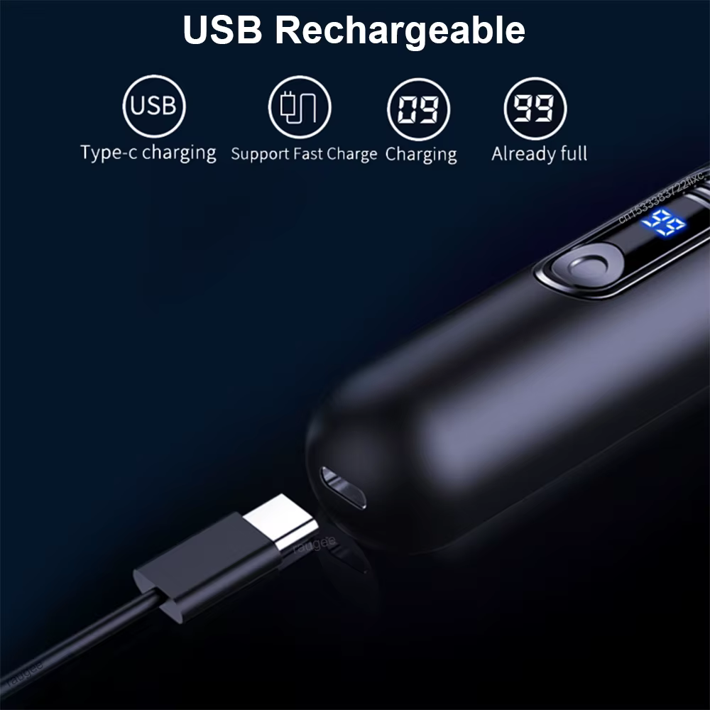 Tondeuse à poils de nez électrique rechargeable